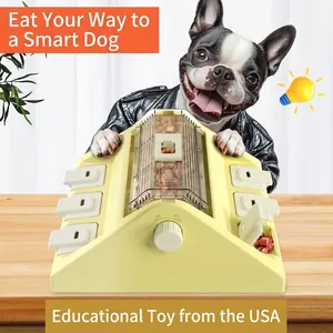 Interactive Dog Puzzle Toy Treat Dispenser Brain Training Level 3 Expert Sniffing Slow Feeder Medium Size Plastic Toy