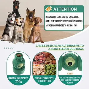 Jouet distributeur de friandises interactif pour grands chiens avec détails