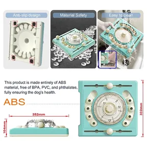 Juguete interactivo para perros, 352 mm, de ABS seguro sin BPA para una alimentación sana