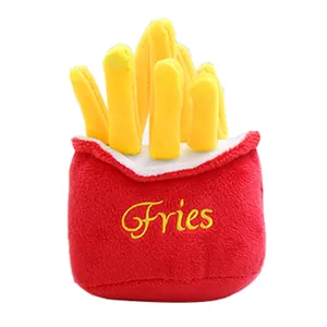 Simpatico peluche sonoro a forma di patatine fritte per cani e gatti