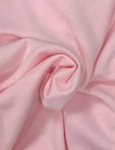 Soft pink knitted fabric detail for women's casual long sleeve sweatshirt material