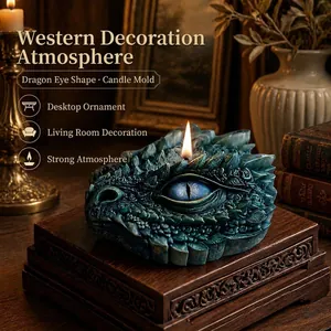 Dragon Eye Candle Silicone Mold Realistic Mythical Design For DIY Handmade Scented Candle Soap Resin Craft Food Grade Silicone