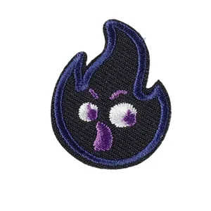 Funny cartoon ghost embroidered patch for DIY clothing and bags decoration