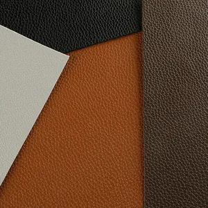 Patchs de réparation en cuir PU autocollants en plusieurs couleurs avec texture