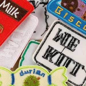 Diverse collection of creative embroidered patches for DIY clothing and bag decor