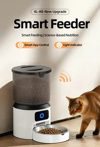 Slimme automatische voerbak van 4L met app-bediening voor honden en katten