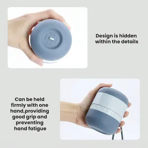 Detailaufnahme der tragbaren Haustier-Wasserflasche mit ergonomischem Silikon-Griff