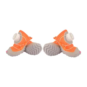 Zomer Ademende Mesh Hondenschoenen Antislip Huisdierlaarzen Met Draaisluiting Reflecterende Beschermende Schoenen Voor Kleine Middelgrote Honden