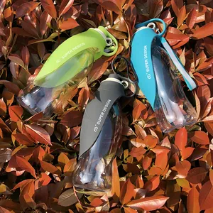 Portable leaf-shaped pet water bottle for dogs and cats outdoor travel hiking drinking dispenser