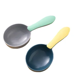 Cuchara medidora multifuncional para comida de mascotas con clip de sellado