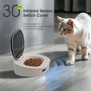 Automatische voerbak met 30cm infraroodsensor en deksel voor katten en honden voer