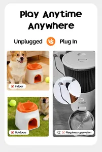 Comparaison du lanceur de balles sans fil et distributeur de friandises pour chien intérieur.