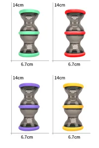 Haltervormig hondenspeelgoed voor voeropname in vier kleuren, 14cm x 6,7cm.