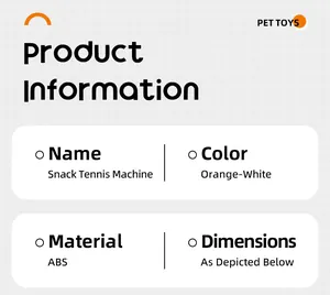 Spécifications détaillées du produit pour le lanceur automatique de balles de tennis pour animaux
