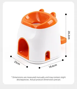 Dimensions de la machine de récompense pour balles de tennis 2-en-1 et du distributeur pour chien.