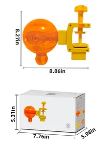 Dimensions détaillées du jouet distributeur pour animaux avec pince ajustable