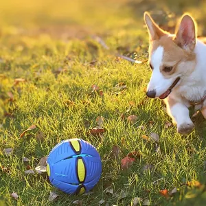 Balle jouet pour chien OVNI bleue durable conçue pour le jeu interactif en plein air