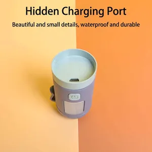 Draagbare hondenpoepzakjesdispenser met ledlamp en verborgen oplaadpoort.
