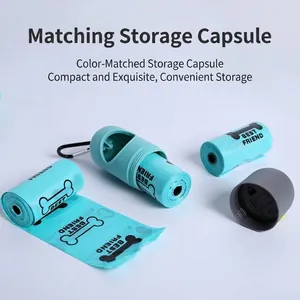 Dispensador LED de bolsas para excrementos de mascotas con bolsas biodegradables