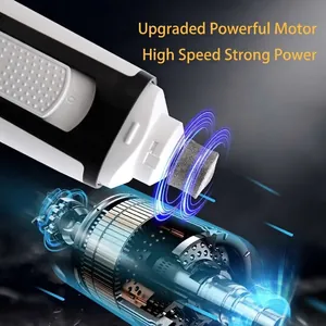 Electric pet nail grinder with upgraded powerful motor for dogs and cats with dual LED light