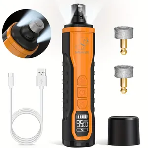 Professional pet nail grinder with 5 speeds and LED lights for dogs and cats