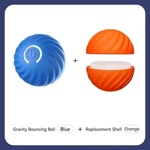 Balle rebondissante intelligente pour animaux avec coque de rechange