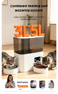 Smarter automatischer Futter- und Wasserspender für Katzen mit Kamera und Zeitplan