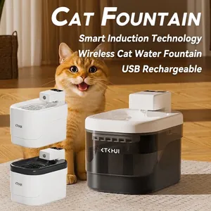 Intelligenter Sensor Haustier Trinkbrunnen Kabellos Leise Zirkulation Gefiltert Automatisch Katze Hund Trinknapf Wasserspender