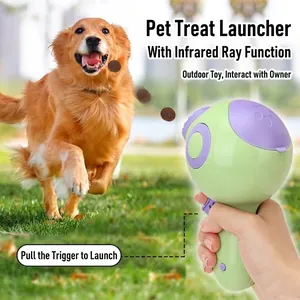 Lanceur de friandises pour animaux avec fonction laser pour entraînement en plein air