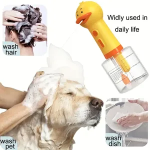 Pulvérisateur de mousse électrique canard jaune pour bain d'animaux