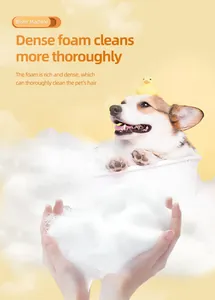 Detail showing rich dense foam from electric pet blister machine for dogs and cats