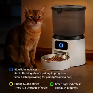 Slimme 4L WiFi automatische voerbak met app-bediening voor honden en katten voeding