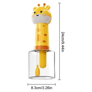 Electric giraffe pet foam maker with 24cm height and 8.3cm diameter for cats and dogs