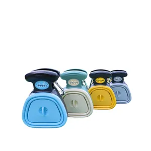 Portable foldable pet poop scooper for dogs in multiple colors