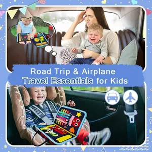 Pannello sensoriale in feltro per bambini per intrattenimento in auto e in aereo