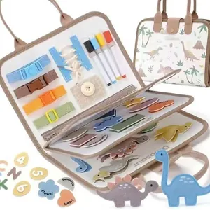 Busy board per bambini in feltro giocattolo sensoriale educativo precoce
