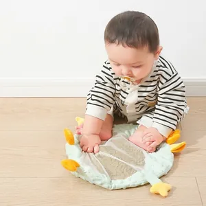 Säugling Taktile Sensorische Entwicklung Drachen Spielzeug Minky Dot Atmungsaktive Mesh Baby Schlaf Beruhigende Puppe Für Neugeborene