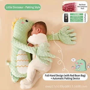 Baby Beruhigende Handflächenpuppe Plüsch Minky Dot Beruhigungsspielzeug Mit Fernbedienung Herzschlag Vibration Warme Kompresse Für Säuglinge