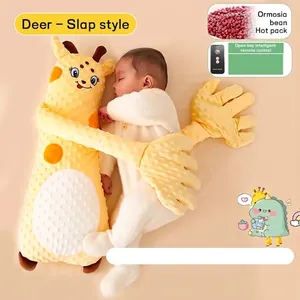 Beruhigende Giraffen-Handpuppe für Babys mit Wärmekissen und elektrischer Einschlafhilfe