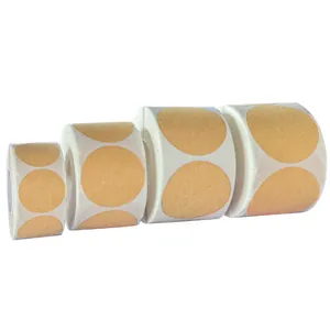 Ronde Kraftpapier Afdichtingsstickers Rol voor Bakken Ambachten Cadeauverpakking Handgemaakte Decoratieve Etiketten voor Zakelijk