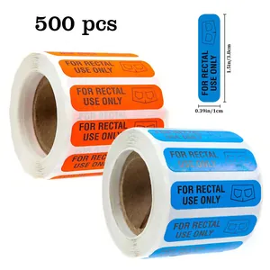 Waterproof For Rectal Use Only Stickers Medical Warning Labels Funny Prank Gag Gift Adhesive Identification Label Decals
