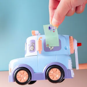 280pcs colorful cartoon name stickers PVC waterproof self-adhesive square labels