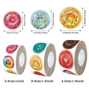 Tre dimensioni di adesivi sigillanti a forma di ciambella da 1, 1,5 e 1,8 pollici