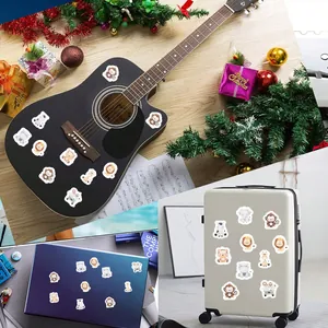Niedliche Cartoon-Tieraufkleber zur DIY-Dekoration auf Gitarre, Koffer und Laptop