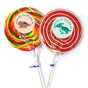500 pcs cartoon dinosaur thank you stickers for party favors, gift bags and sealing