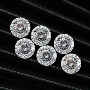 D Color VVS Round Bird's Nest Cut Moissanite Loose Gemstone With GRA Certificate Synthetic Silicon Carbide Jewelry Making GRA