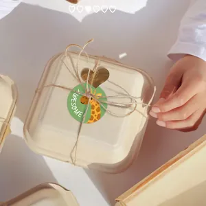 Cartoon Giraffe Belohnungsaufkleber 'AWESOME' für kreative Geschenkboxen Dekoration