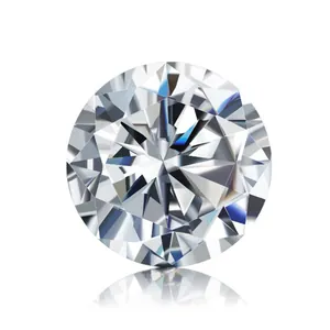 High-quality round brilliant cut G color Moissanite gemstone for jewelry making