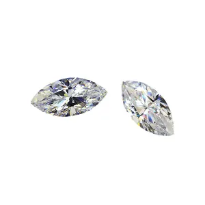 Piedras sueltas de moissanita talla marquesa claridad VVS para joyería