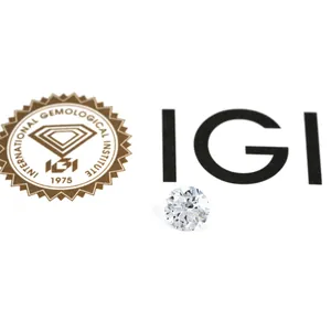 Diamante di Laboratorio Taglio Brillante Rotondo Colore D VVS Pietra Sciolta Con Certificato IGI Diamante Sintetico CVD HPHT